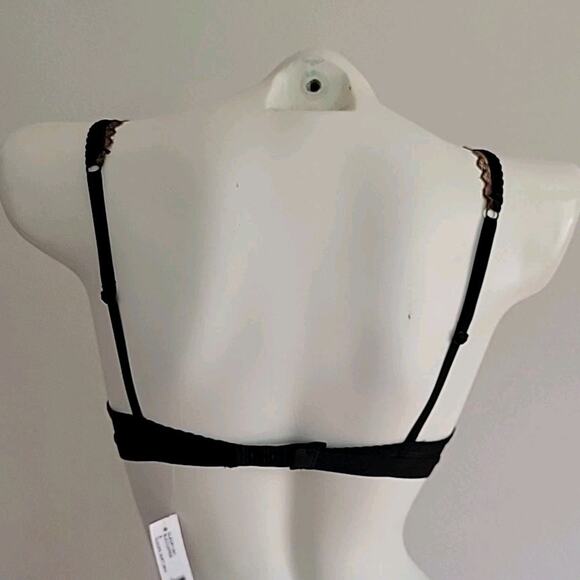 Cosabella Cleope Soft Mesh Bralette Small Petite NEW Bronze Black Designer - Picture 4 of 9